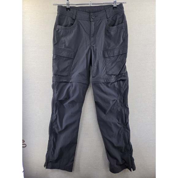 REI Pants - REI Co-Op Sahara Convertible Pants Womens 10 Gray Zip Off Cargo Hiking Outdoor